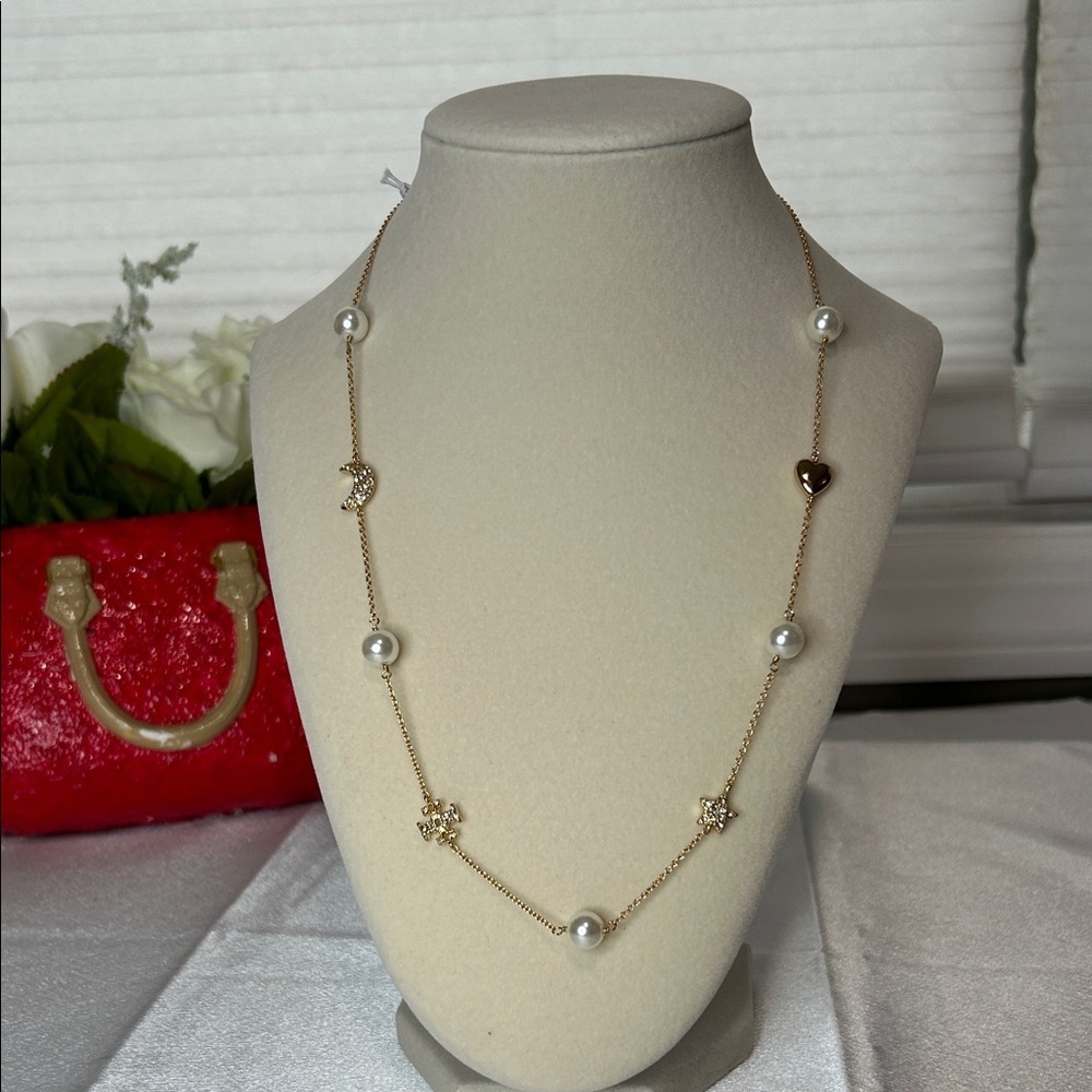 Brand New Tory Burch gold necklace